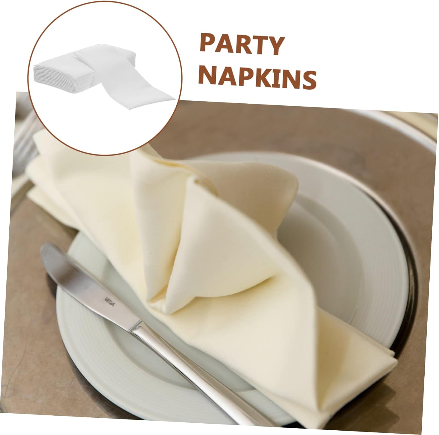 100pcs Disposable Hotel Napkins for Wedding Parties Decorative Cutlery Wrapping Napkins Absorbent Towels for Banquets and Events