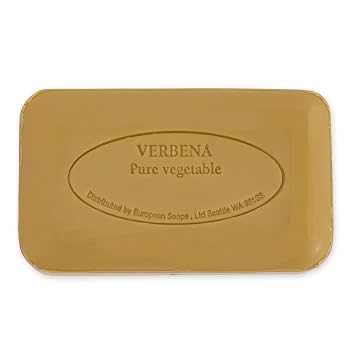 Pre de Provence Artisanal French Moisturizing Soap Bar, Shea Butter Enriched, Quad Milled for Long Lasting Rich Smooth Lather, 5.3 Ounce, Verbena