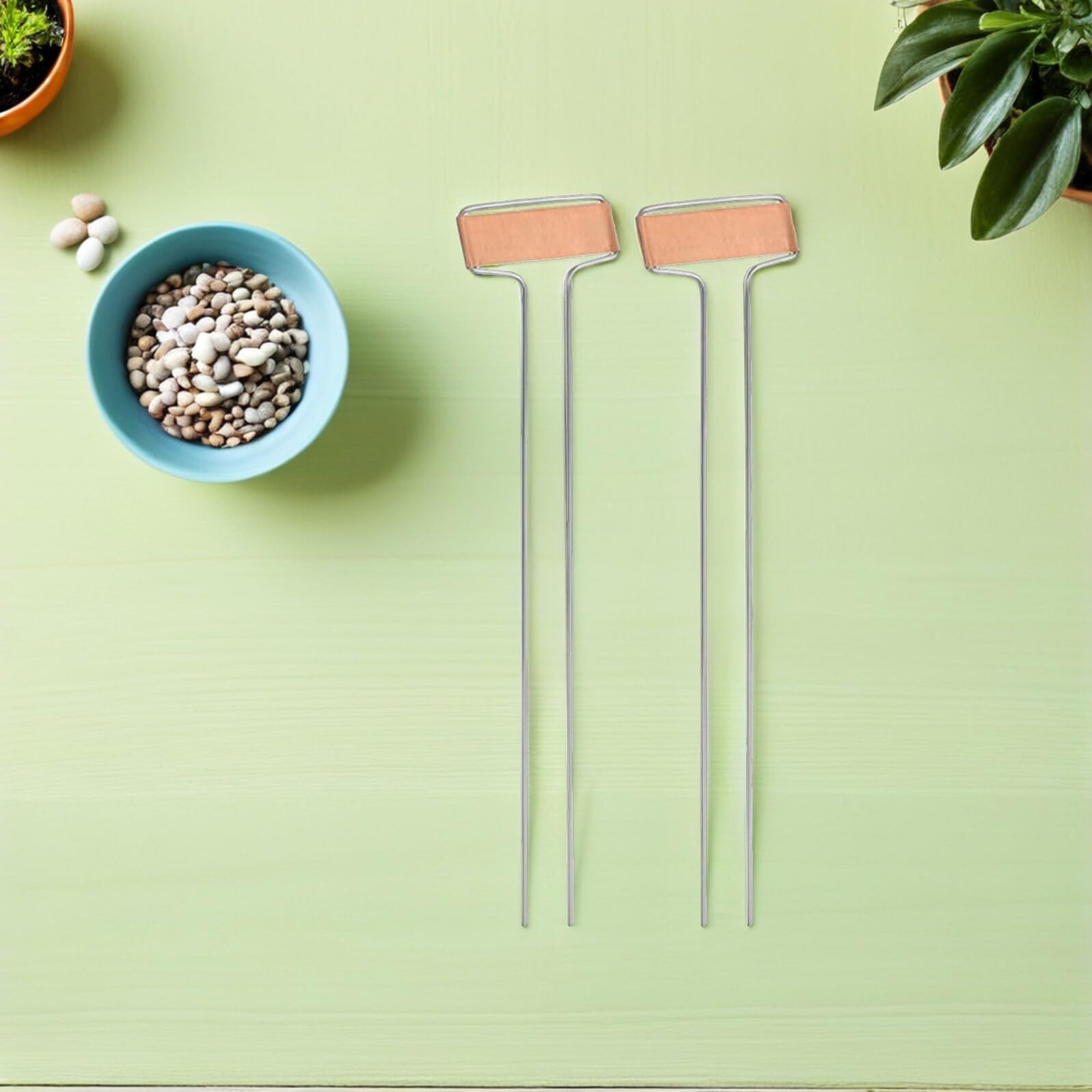 Homoyoyo 25 Étiquettes en Cuivre Imperméables pour Plantes de Jardin Marqueurs Métalliques Résistants pour Identification Légumes et Fleurs Étiquettes pour Plantes D’Extérieur Pot