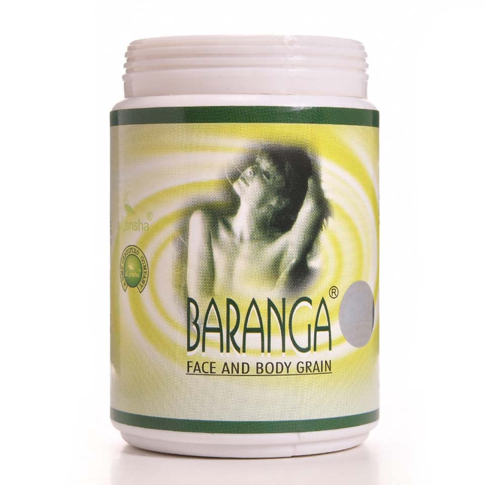 AKANSHA Baranga Ayurvedic Face and Body Dust Scrubber (100g)