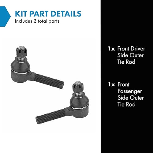 Miniatura 619 de TRQ Juego de barras de acoplamiento exteriores compatibles con Chevrolet Cruze Volt 2016-2019