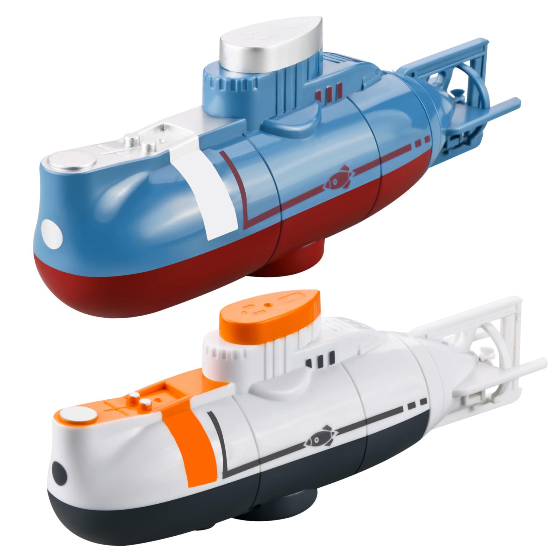 Sottomarino telecomandato, giocattolo sottomarino di simulazione impermeabile per bambini, RC completamente direttivo, RC ricaricabile USB per piscine, serbatoio dell'acqua, regalo, bianco