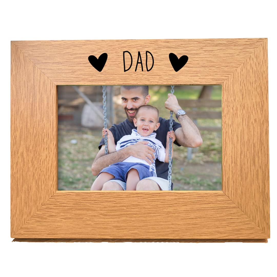 Second Ave Gift Company Landscape Second Ave Oak 6X4 Picture Photo Frame Dad Heart Gift Father's Day