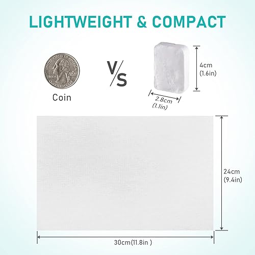 Miniatura 5 de 60 toallas comprimidas, tabletas de papel higiénico reutilizables, monedas, pañuelos de camping, toallas portátiles para belleza en el hogar y