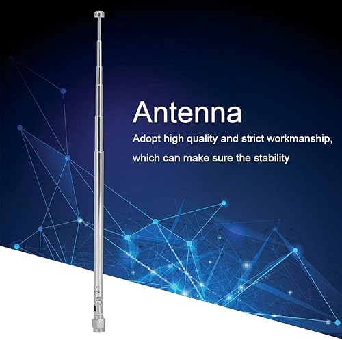 Miniatura 9 de Antena de onda corta SMA Cb Dab + 6 secciones, conector macho de radio escáner de 40 Mhz 6 GHz, accesorios extensibles, antena telescópica SMA