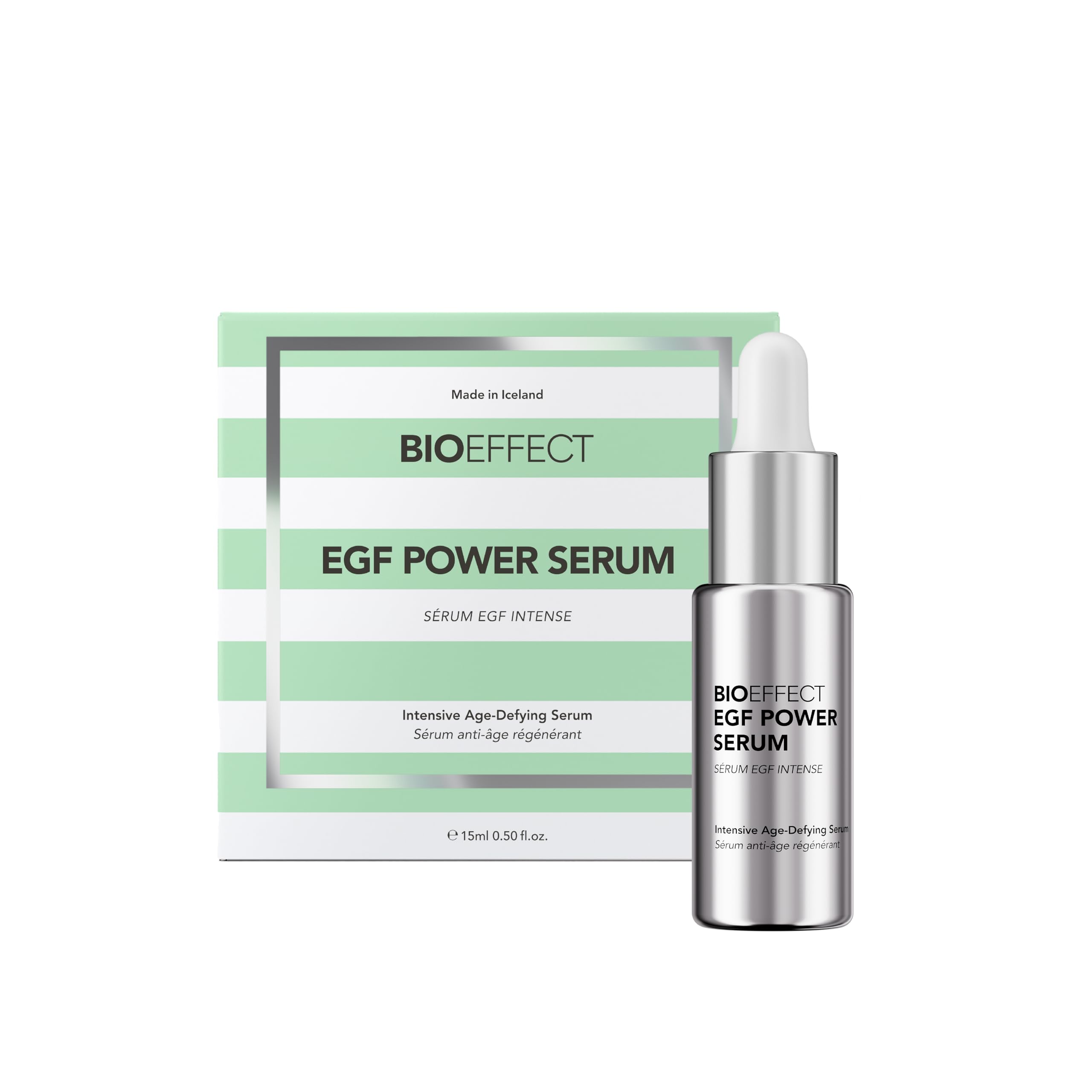 - BIOEFFECT EGF Power Serum | Epidermal Growth Factor + KGF + Hyaluronic Acid | Intensive Age-Defying Face Treatment for Deep Wrinkles, Firmness & Skin Renewal, 15 mL / 0.50 oz
