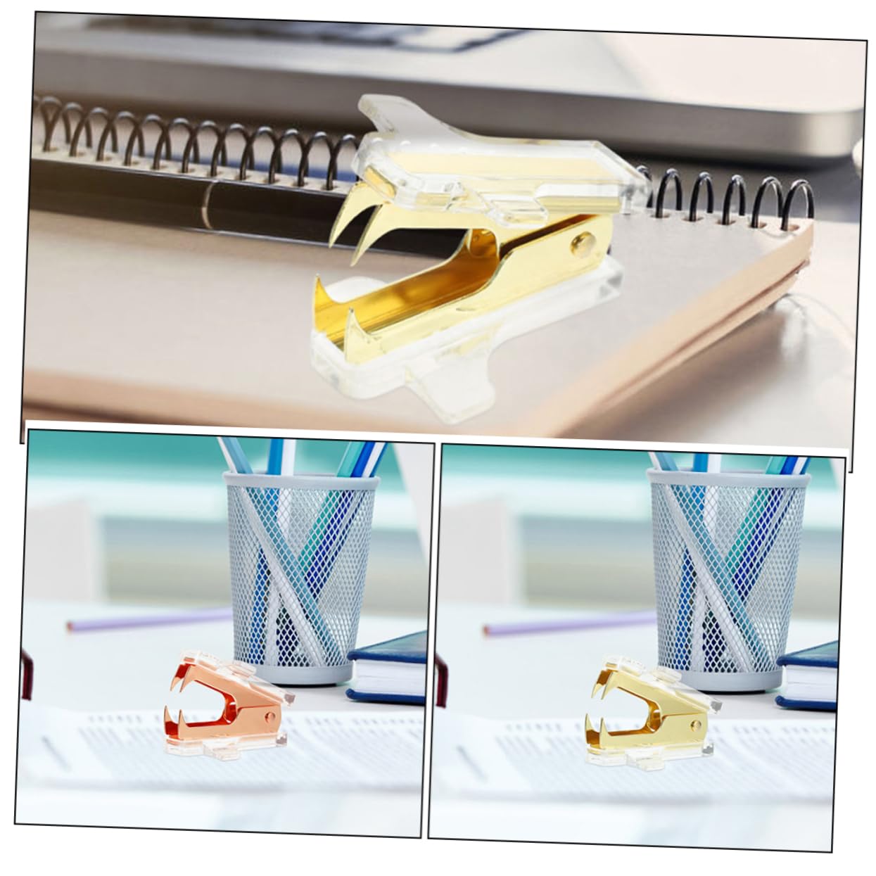 ARTIBETTER 5 Set Aircraft Styling Unghia Ufficio Strumento Di Rimozione Della Cucitrice Estrattore Levapunti Strumento Per Tirare I Punti Metallici Levapunti Manuale Metallo 2 Pezzi * 5