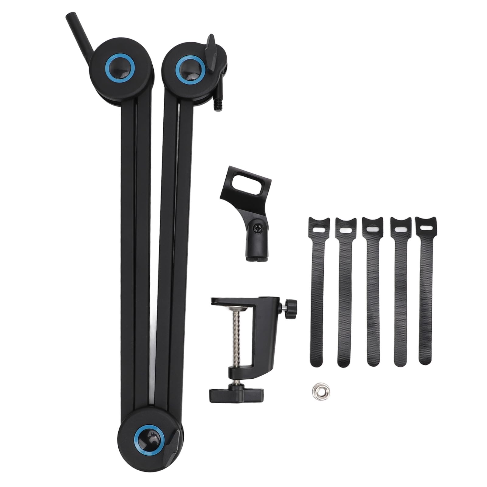 Sxhlseller Soporte para Micrófono con Brazo Articulado, Abrazadera Duradera y Segura, Brazo para Micrófono de Mesa para Espacio de Trabajo de Grabación de Estudio