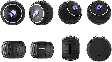 Ameiqa Minicâmera sem fio oculta WiFi câmera de segurança oculta, mini câmera de visão noturna e detecção de movimento para quarto de bebê interno e externo