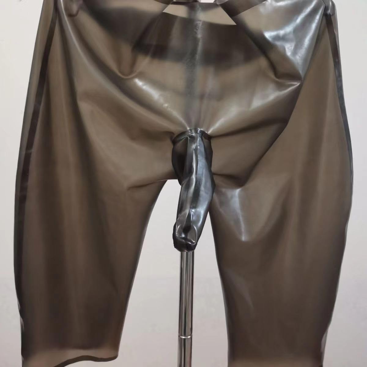 Men's Transparent Black Latex Briefs Latex Shorts Panties Latex Underwear Latex Boxer Underpants