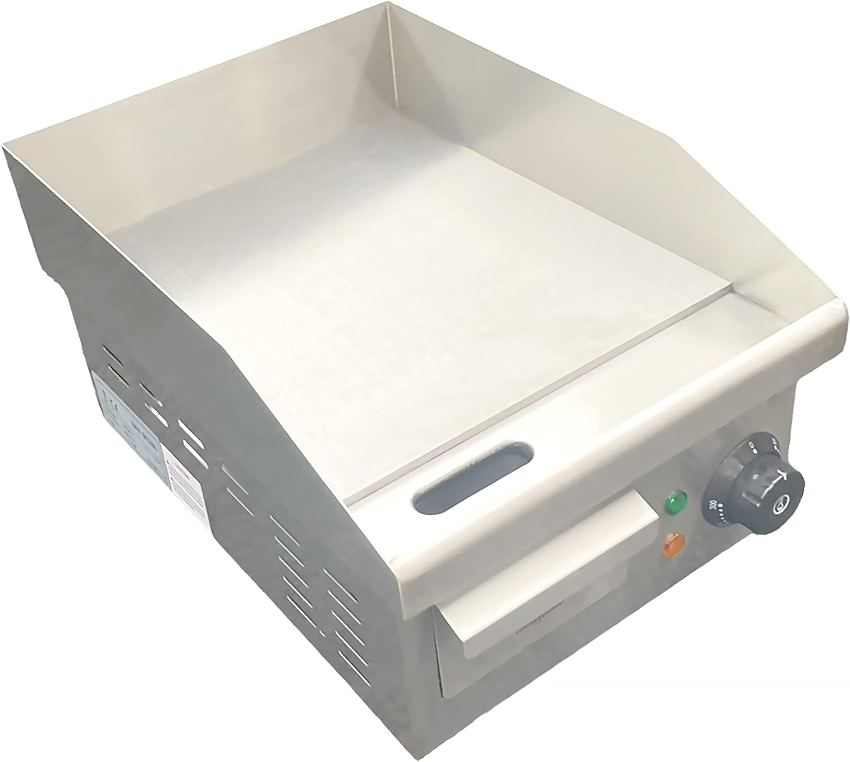Davlex commercial electric steel griddle 280mm x 360mm small burger professional hotplate Burger Bacon Egg Grill Fryer