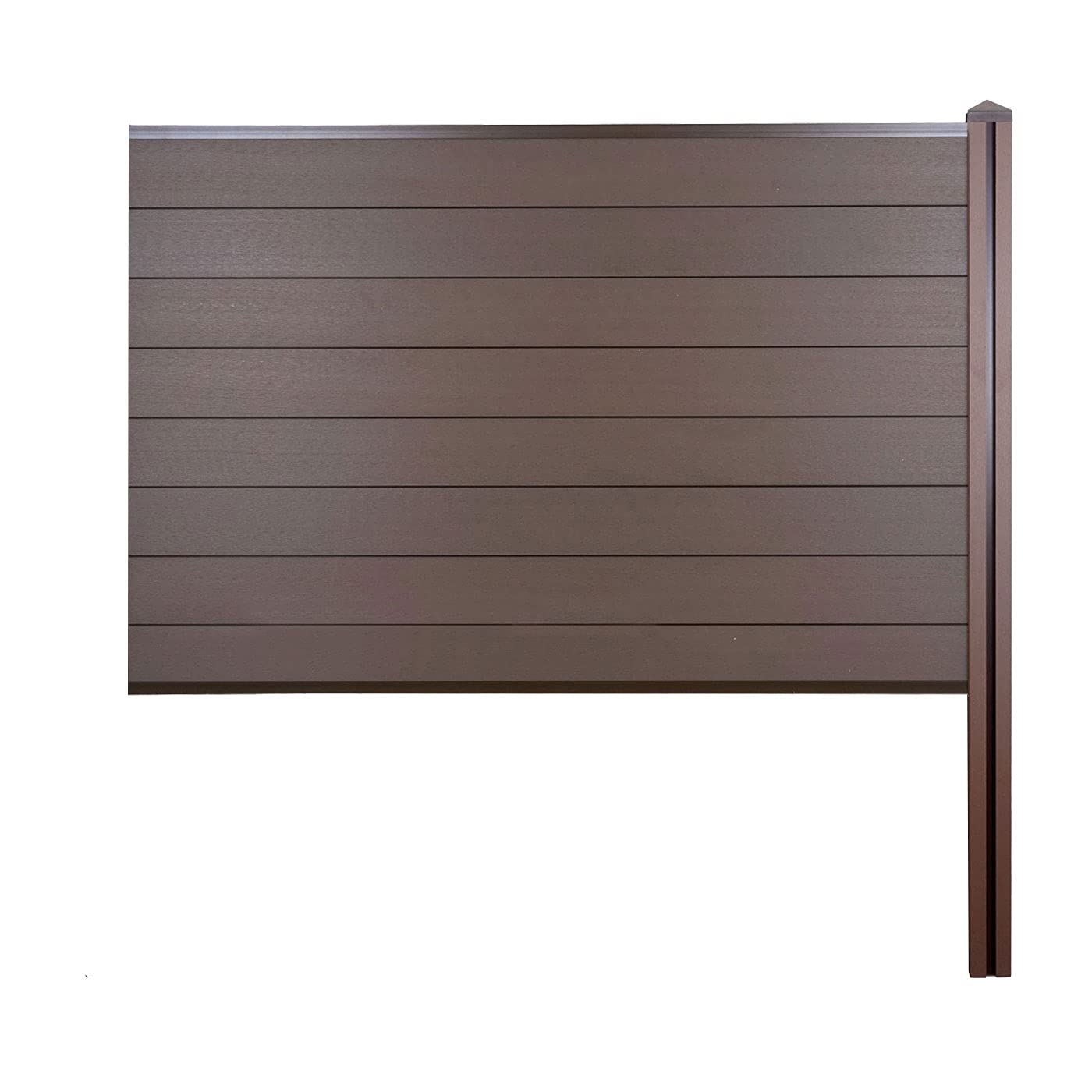 Mendler WPC-Sichtschutz Sarthe-AM Erweiterungselement 188cm - braun