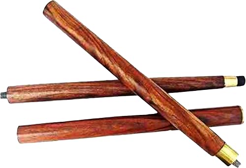 Bastón de madera vintage de diseño antiguo con mango de cabeza de león de latón marrón hecho a mano