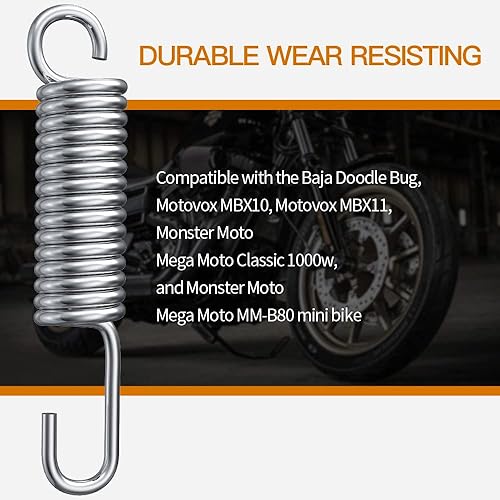 Miniatura 5 de Muelle con soporte para Monster Moto MM-B80, Motovox MBX10 Moto Classic Baja Mini Bicicletas 3.3 pulgadas