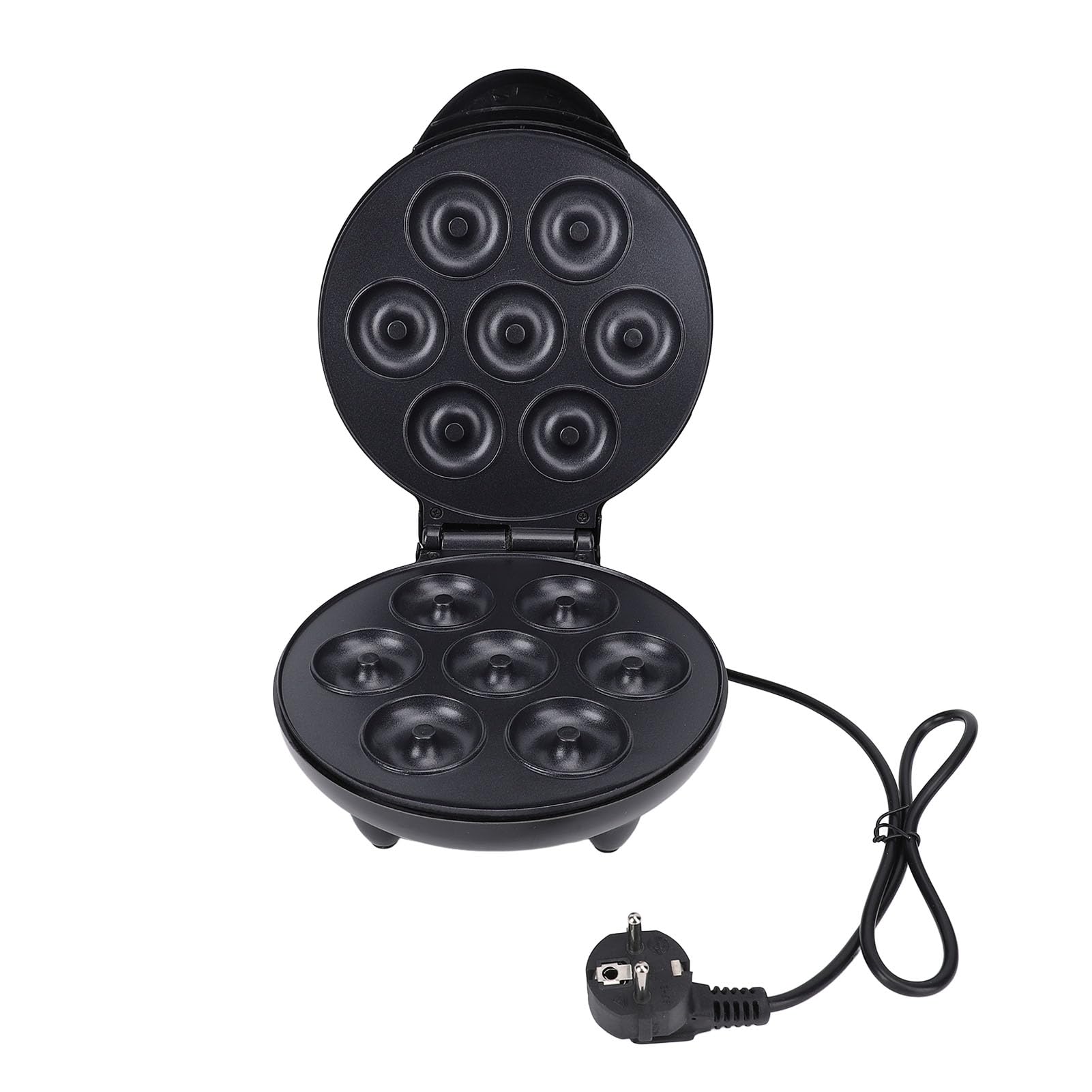 Asixxsix Mini máquina para hacer donas, con control inteligente de temperatura.Máquina eléctrica para hacer donas con tecnología de calentamiento avanzada y superficie (Enchufe europeo 220V)