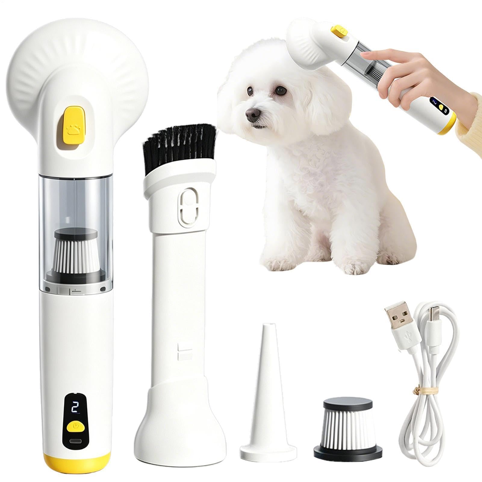 Cepillo Aspirador de Perros Multifuncional Práctico Limpiador Quitapelos | Kit Aspiradora de Arreglo para Mascotas para Pelo Cepillado Coche Hogar Oficina Dormitorio Sala