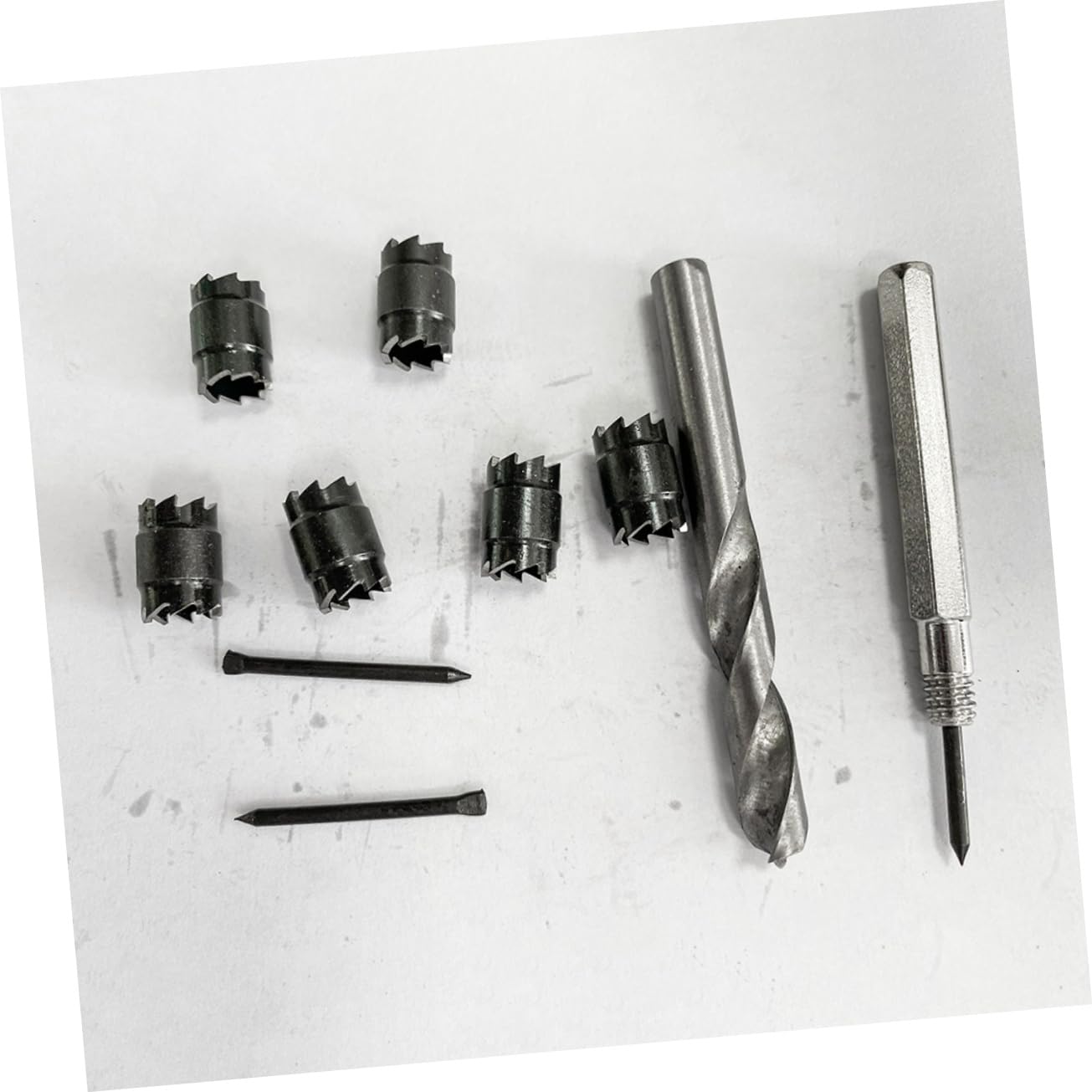 Steel Black Hex Shank 9Pcs Spot Weld Cutter Drill Bit Set High-Speed