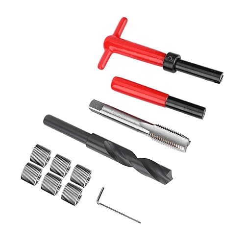 Miniatura 8 de Jeanoko 11 unids M16x2 Kit de reparación de roscas de acero inoxidable torcido llave de taladro roscado herramienta de inserción para aparamenta de