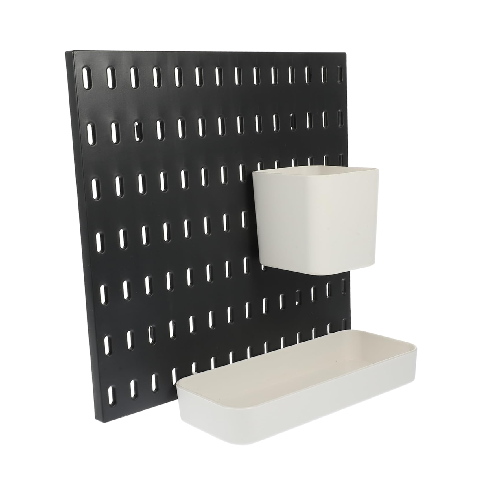 STOBAZA 1 Set Pegboard Shelf Organizer Wall Mounted Rack with Storage Bins for Craft Rooms Kitchens and Bathrooms Lightweight Sturdy Space Saving Design for Easy Organization