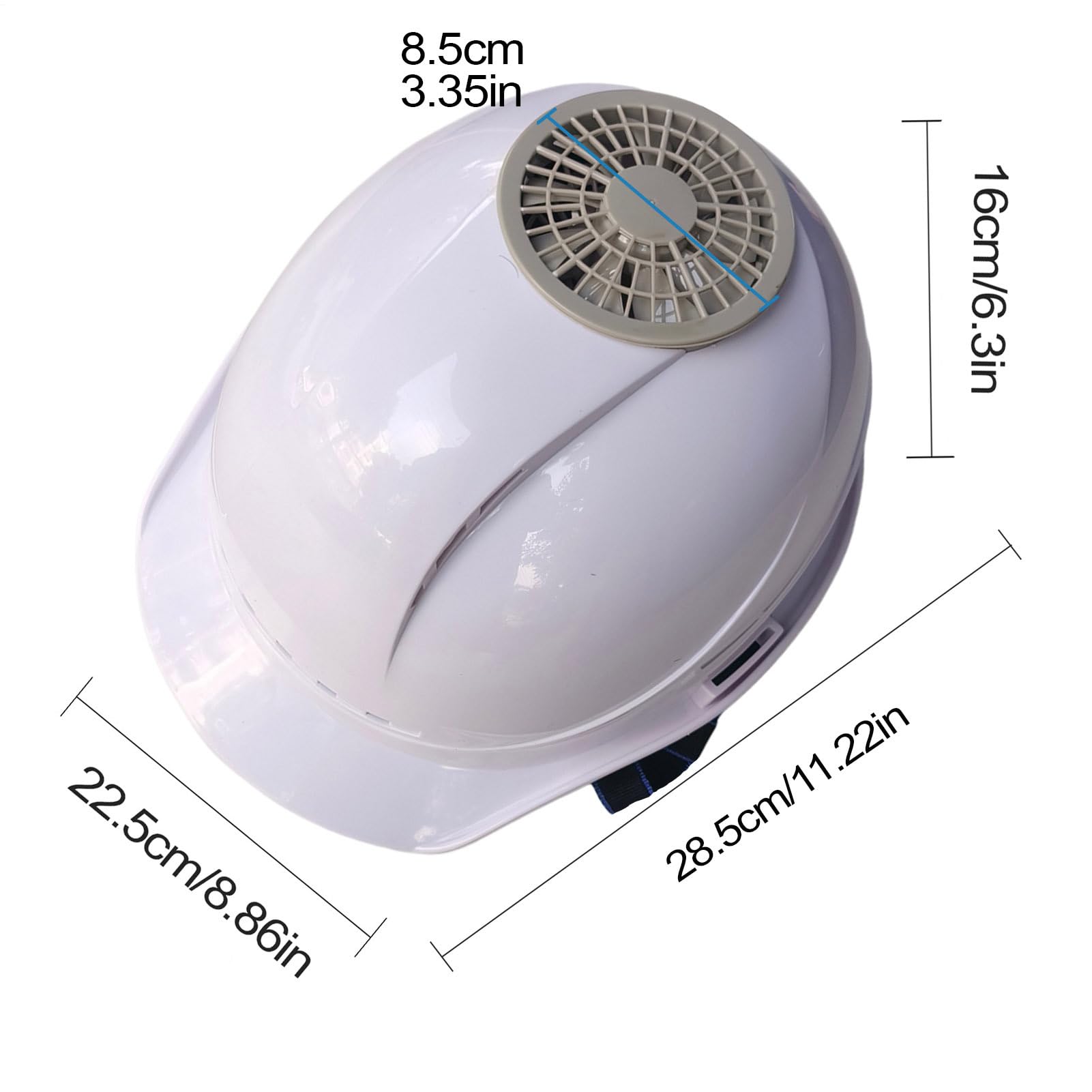 Ventilateur de casque de sécurité, casque de construction avec ventilateur | Casquettes ventilées réglables, équipement de protection de la tête pour femmes, hommes et travailleurs de plein