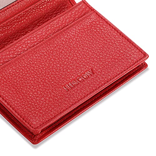 Image of HISCOW Business Card Holder with Large Compartment - Full Grain Leather