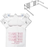 Vista 8 de YeeBeny Soporte para bolsas de plástico - Estante para bolsas para camisetas y camisetas (paquete de 2)
