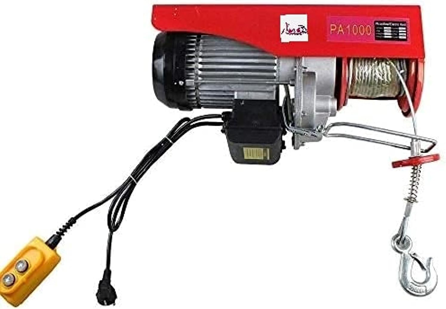 ABBASALI Electric Winch Motor 200KG/600KG/800KG/1000KG Overhead Power Wire Hoist Remote Control Garage Auto Shop Lift (1000kg)