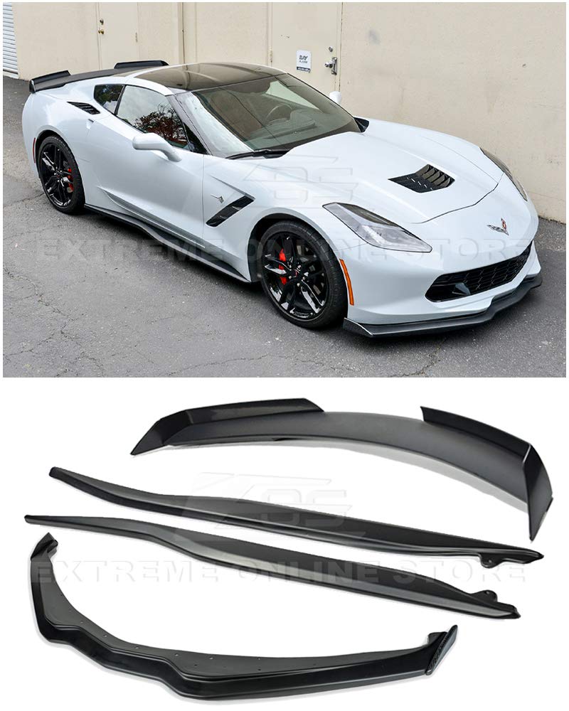 Buy For 20142019 Corvette C7 Z06 Stage 2 ABS Plastic PRIMER BLACK