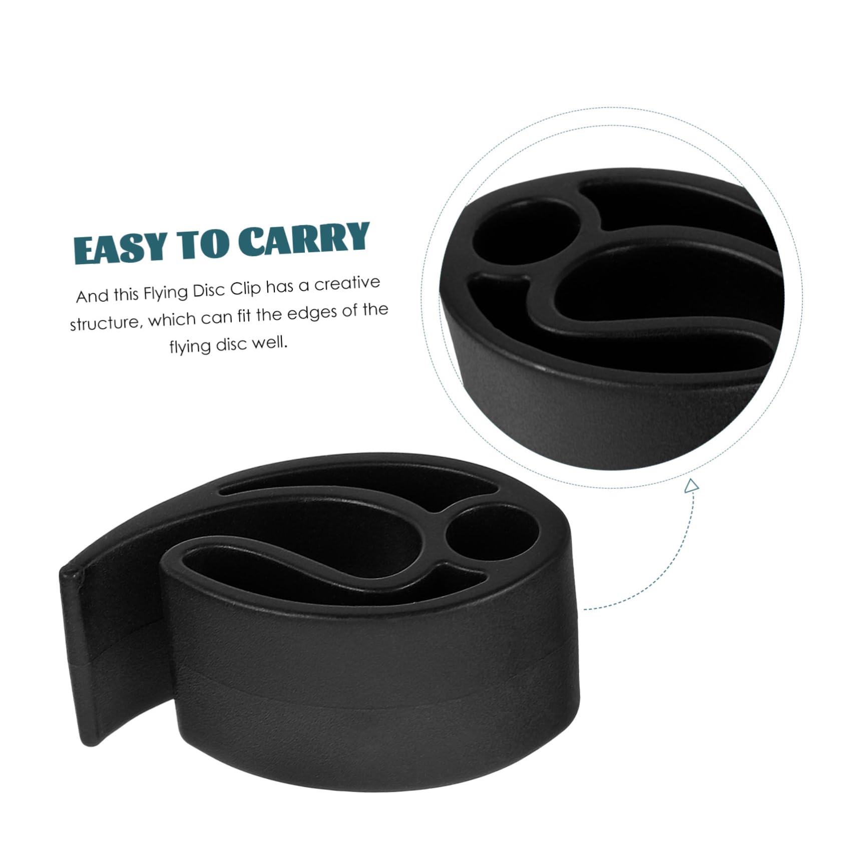 Milisten Clip Portable Disc Holder Compact Flying Disc Clamp Plastic Clip for Outdoor Games