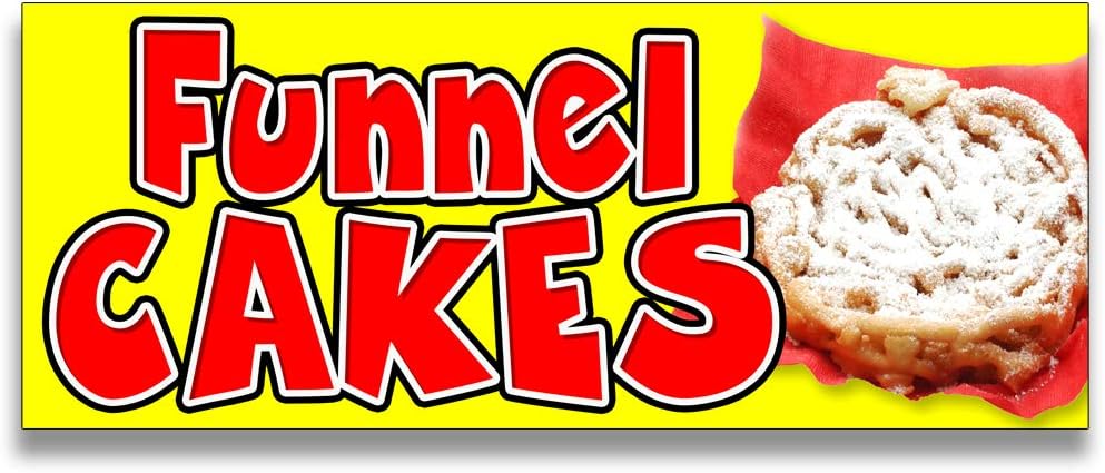 Funnel Cakes Vinyl Banner with Optional Sizes (Made in the USA)