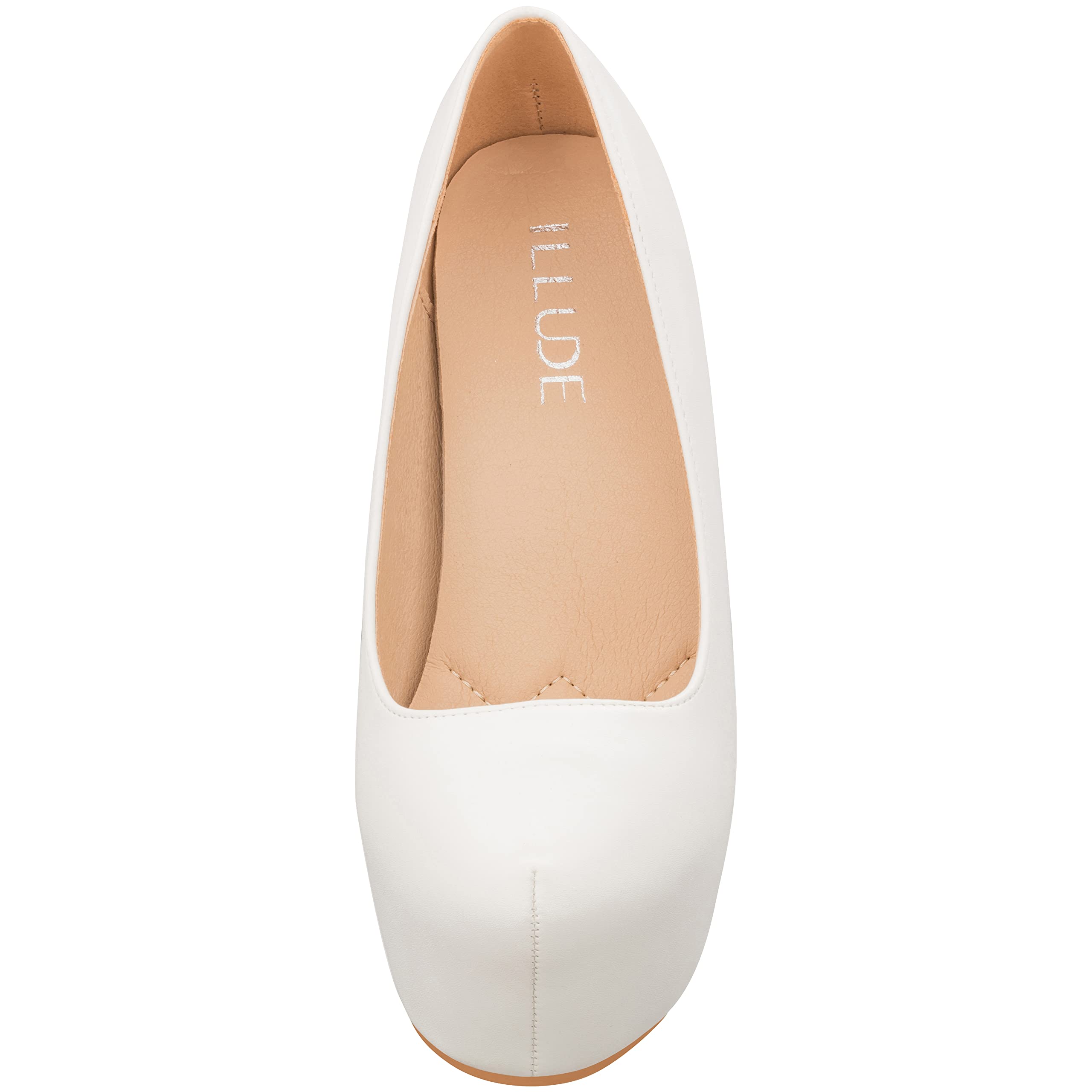 ILLUDE Women's High Heel Pump Closed Toe Platform Heels Pumps Shoes - Swan