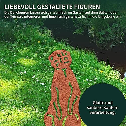 Kisangel Erdmännchen Pilz Gartenstecker PVC Rasenp Produktbild-Vorschau 8