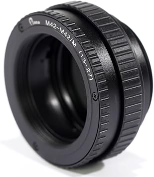 Pixco M42 to M42 Adjustable Focusing Helicoid Adapter 15mm to 26.5mm for Macro Shooting 15-26.5mm