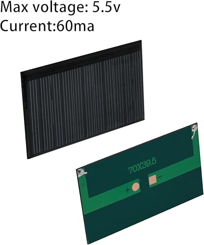 Miniatura 2 de 10 mini paneles solares para energía solar, kit de mini panel solar de 5.5 V 60 mA, juguete eléctrico, células fotovoltaicas, cargador de células