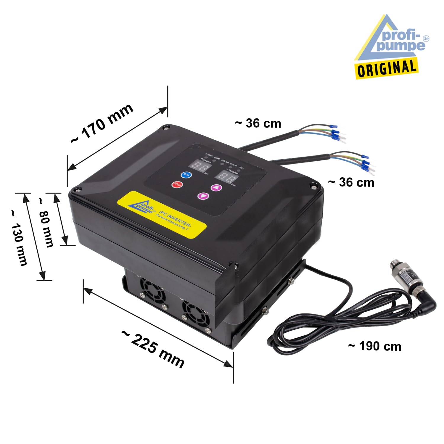 CONTROLADOR DE BOMBA INVERTER PRESSOSTATO Cableado Presostato Controlador automático Monitor de flujo para bomba de pozo de bomba de agua doméstica
