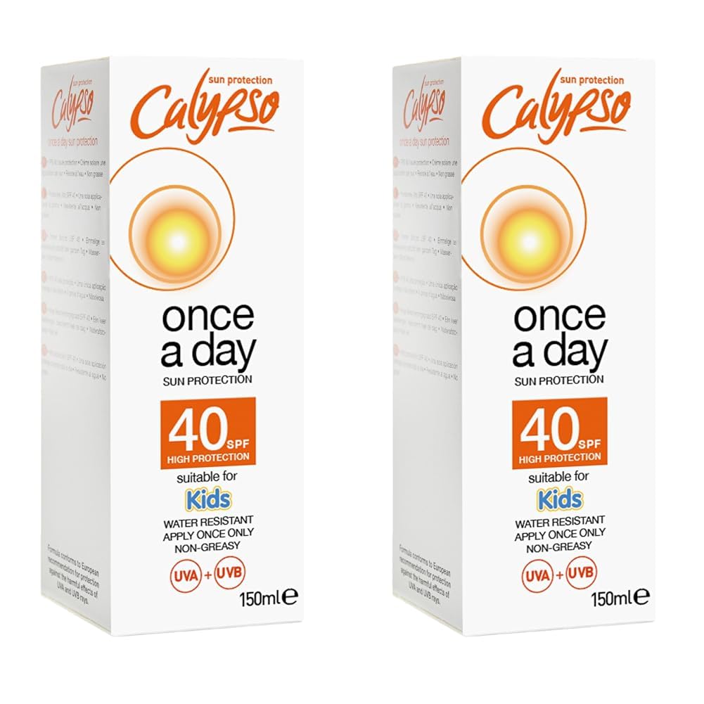 CalypsoOnce a Day Sun Protection Lotion with SPF 40 (Pack of 2)