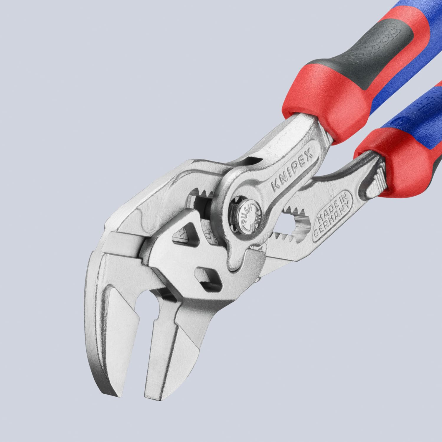 Knipex 86 05 180 Slip-joint pliers pliers - Pliers (Slip-joint pliers, 3.5 cm, Chromium-vanadium steel, Plastic, Blue/Red, 18 cm)