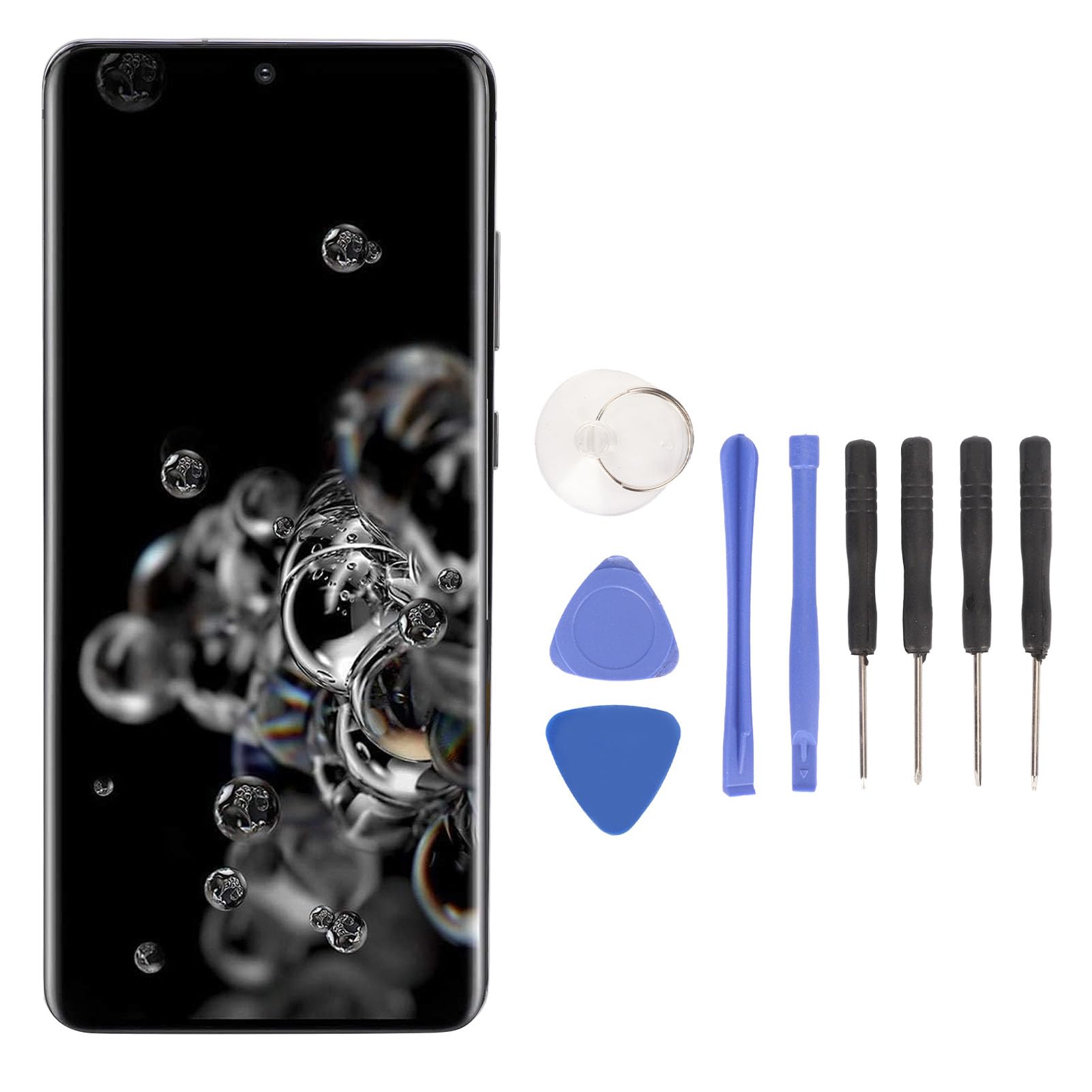Cocoarm Wyświetlacz Zamienny do S20 Ultra, SM-G988B DS (BLACK)
