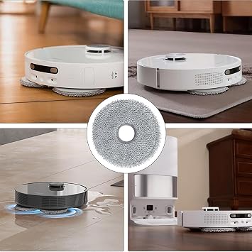 Dreame L10s Ultra / L10 Ultra / L20 Ultra / L10s Pro Ultra Heat / X40 Ultra Complete için mikrofiber silme bezi, 4 adet yedek parça, ıslak yedek paspas bezi aksesuarı