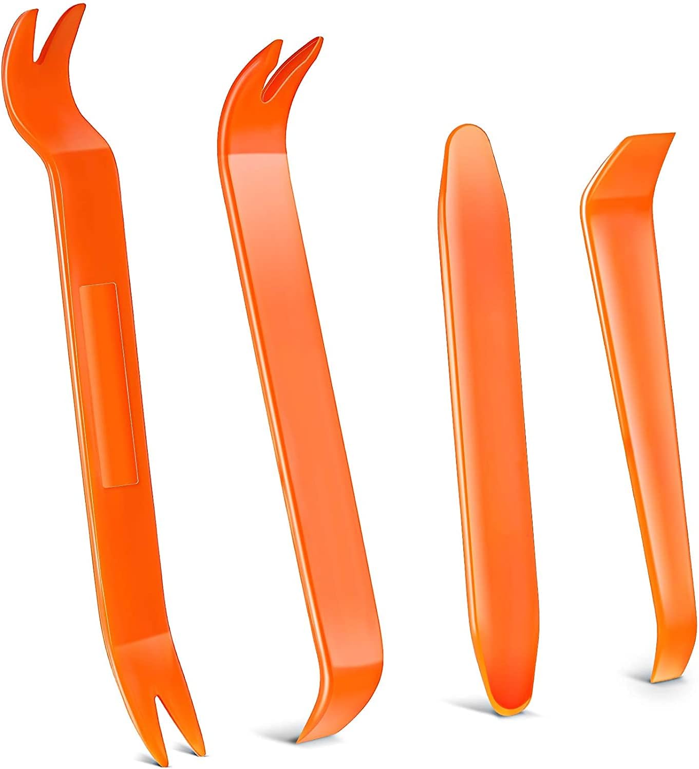 Trim Removal Tool Set,Auto Plastic Removal Pry Tools, Car Panel Dash, Radio, Door, Terminal Interior Accessories Removal Tool Kit, 4Pcs Orange