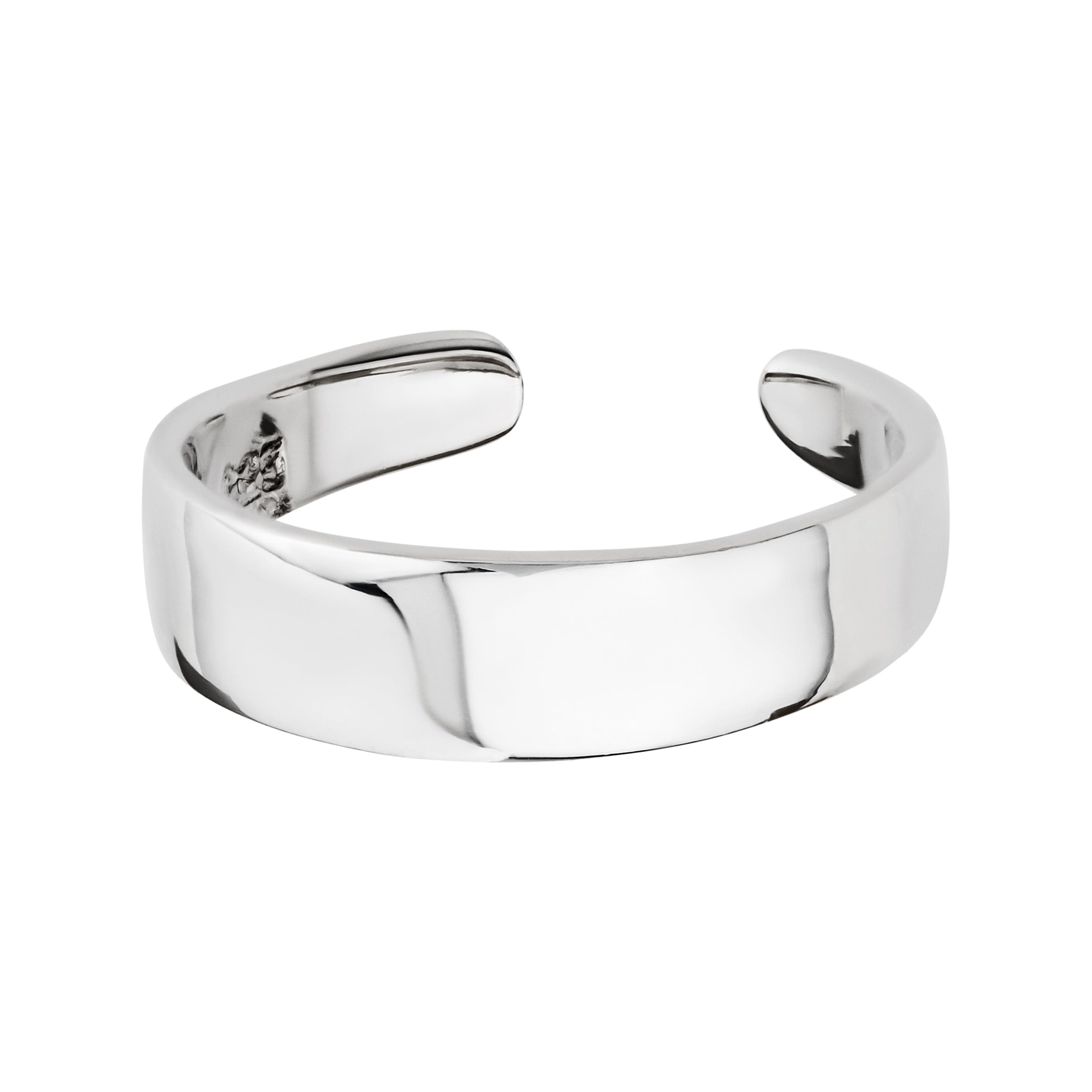 NKlaus 2 anillos de plata de ley 925 celta gótico para dedo del pie liso 40350, Metal precioso