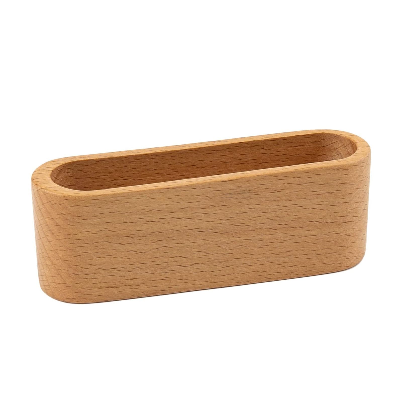 Wcxozerty Beige Business Card Holder Business Card Holder Wooden Display Case Desktop For Office Home