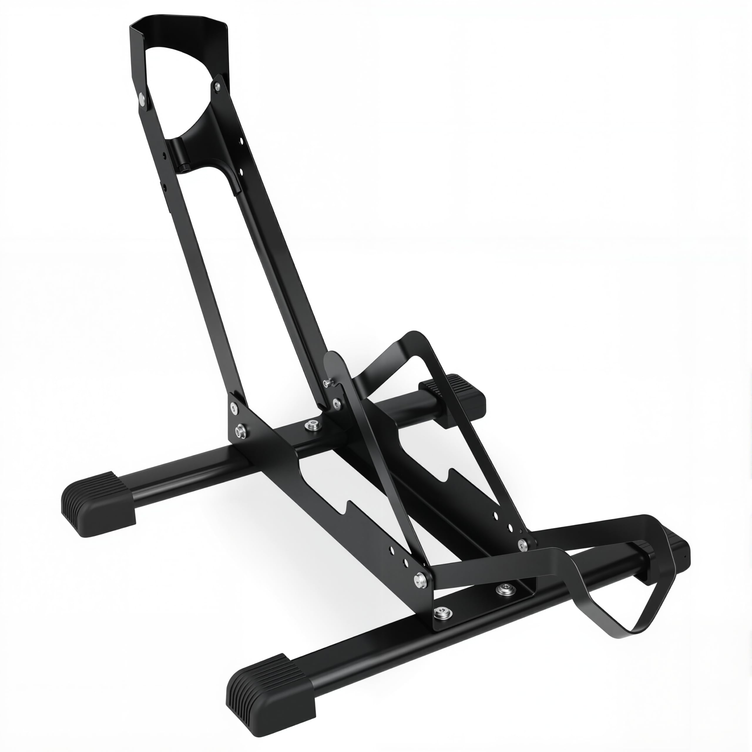 MEGHNA Confezione da 1/2 portabici pieghevole – Cavalletto da pavimento in acciaio al carbonio per bici da 20 – 29 pollici e-bike, mountain bike, bici da corsa (larghezza pneumatici inferiore a 7,5 cm