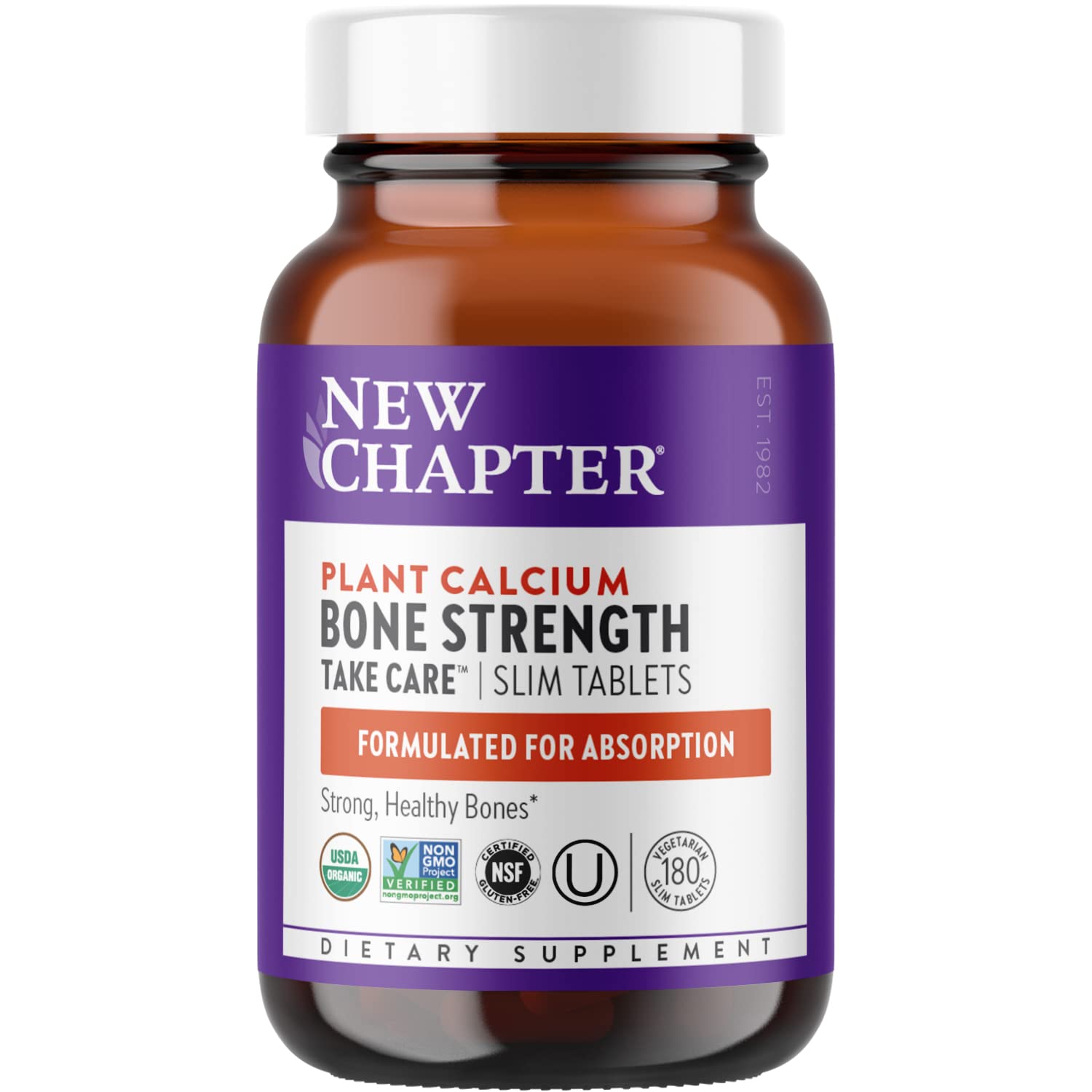 Buy New Chapter Calcium Supplement Strength Red Marine Algae Calcium with D3+K2 + Magnesium