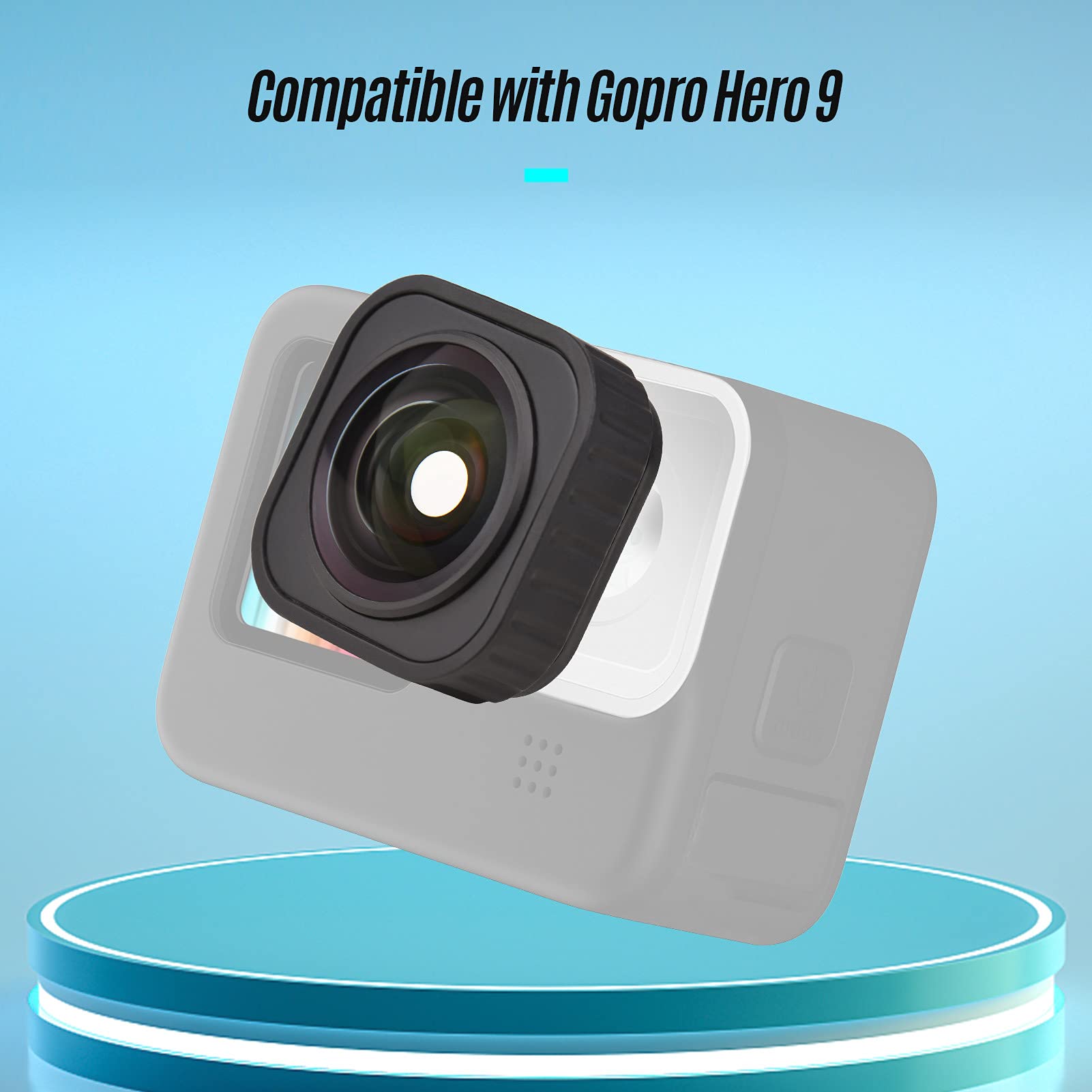 Andoer Max Lens Mod 155 Degree Wide Angle 5m Waterproof Compatible with GoPro Hero 9/ 10Black