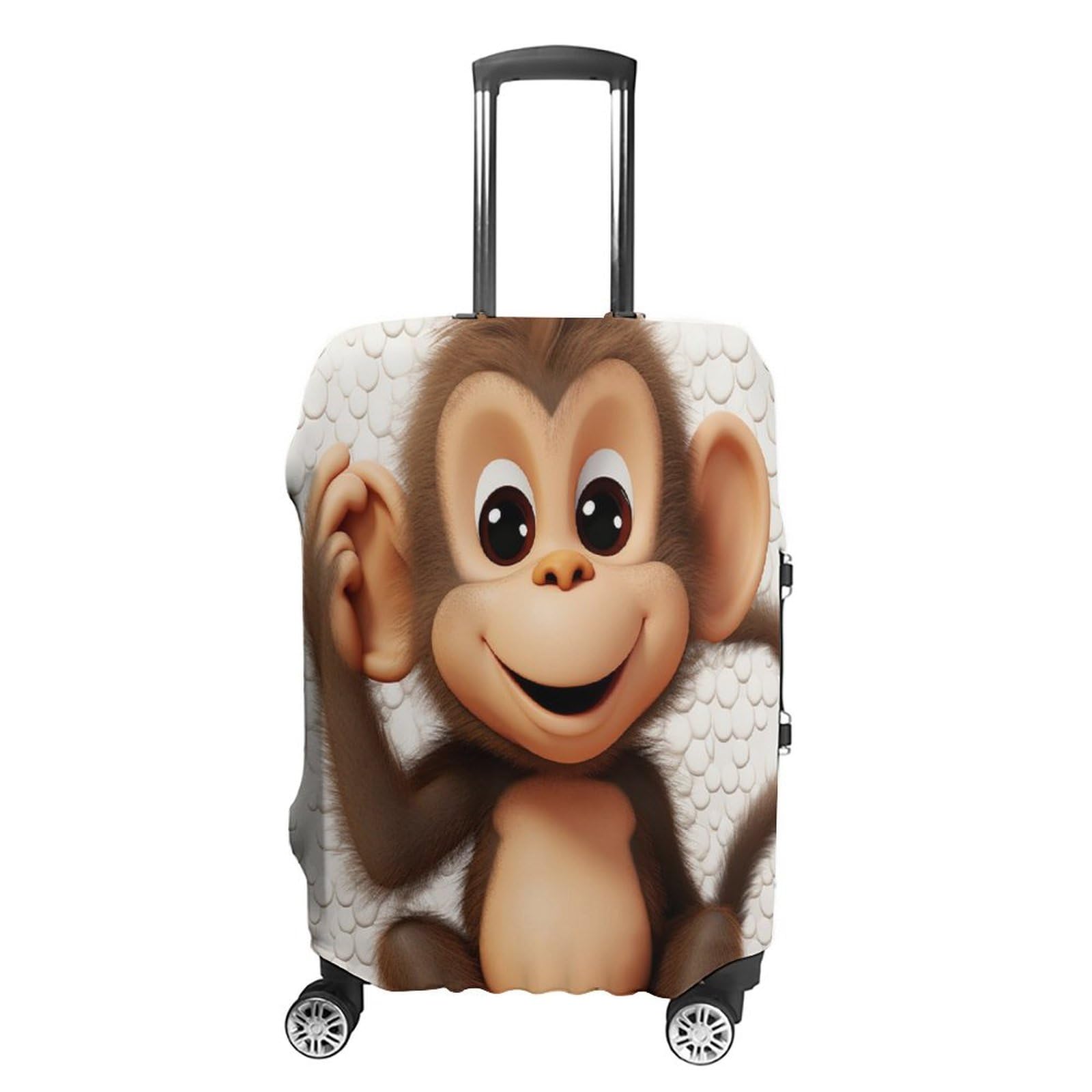 Housse de protection valise motif singe pour voyager serein - 8