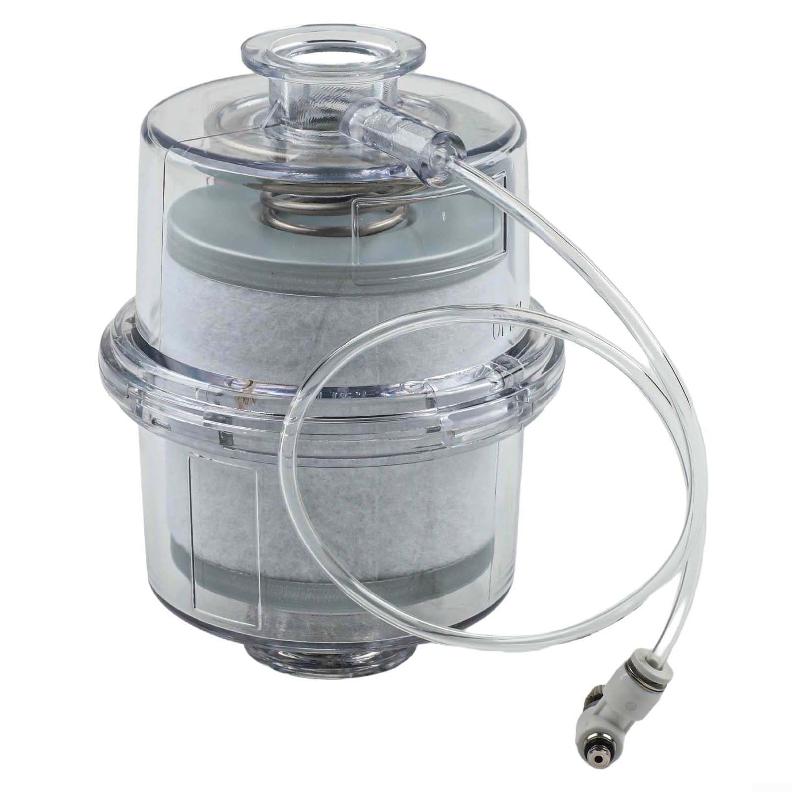 Dispositivo di rimozione della nebbia d'olio, per pompa a vuoto, filtro di scarico, con guscio trasparente ad alta resistenza, flangia a sgancio rapido KF25/KF40, filtrazione efficiente
