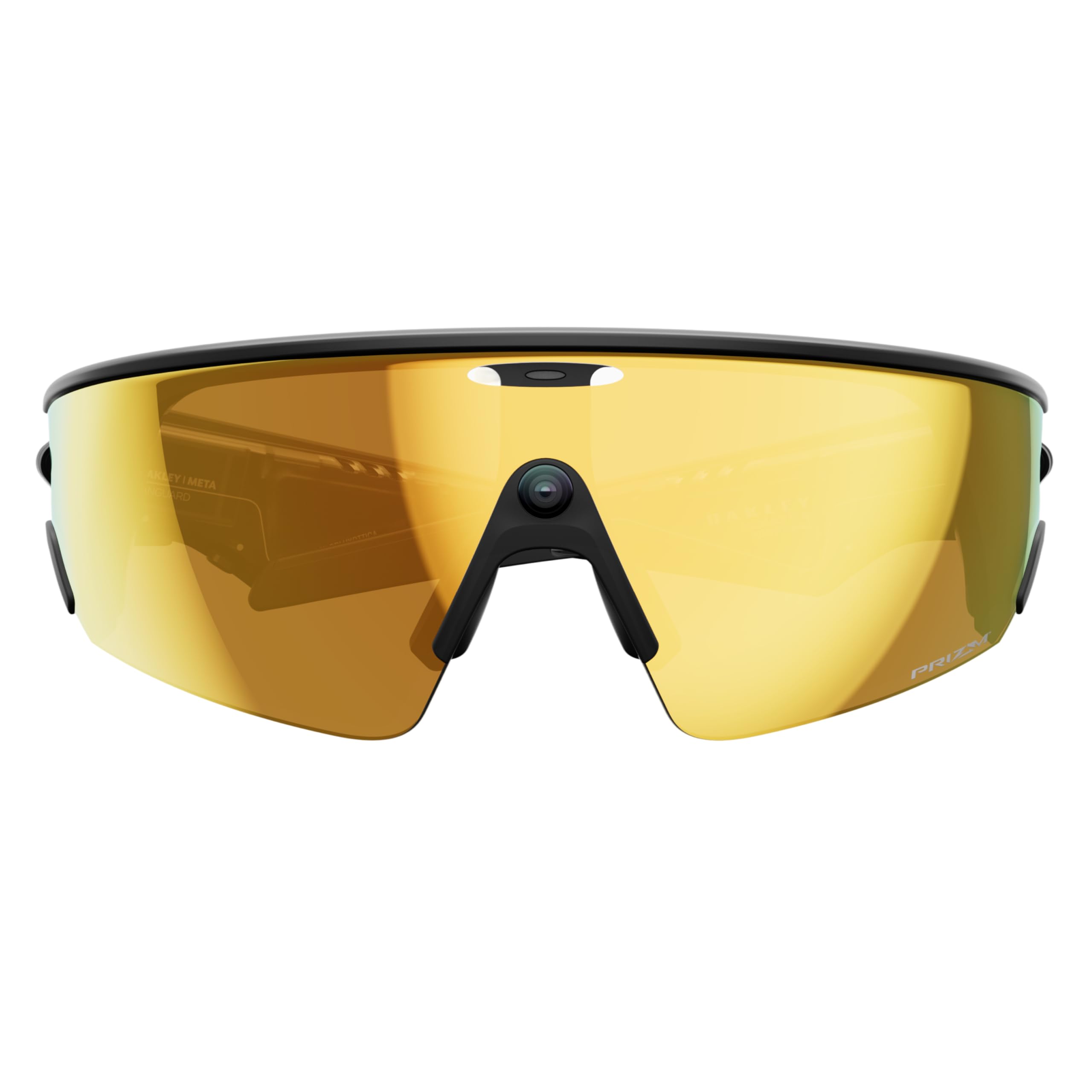 Oakley Meta Vanguard KI-Brille für Herren, Damen — Performance-Sportbrille — 12 MP Kamera, 3K Ultra HD, Garmin, IP67 Wasserdicht — Schwarz/Prizm™ 24K Gläser