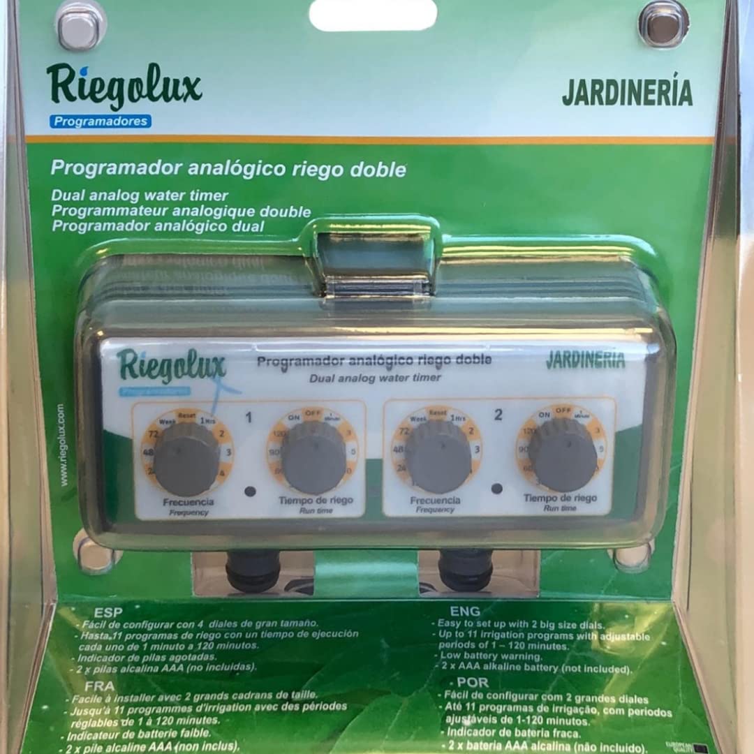 Riegolux 341735 Programmateur analogique Double