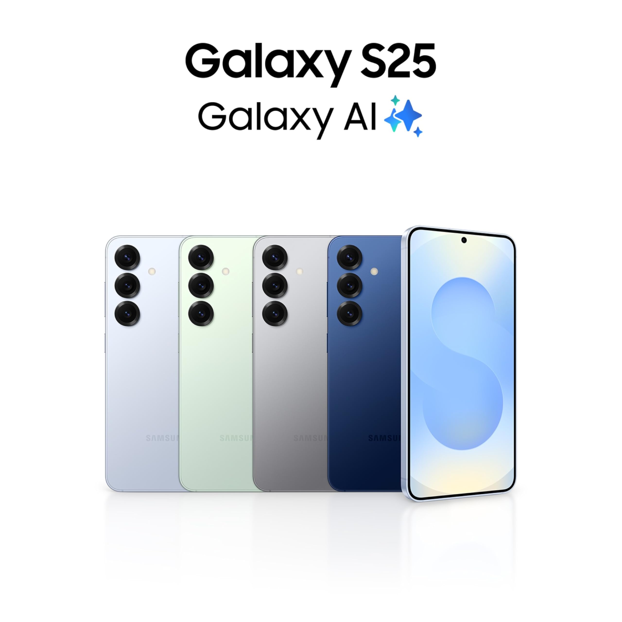 Galaxy S25 アイシーブルー 256GB Samsung Galaxy S25 5G Smartphone with Galaxy AI (Navy, 12GB RAM